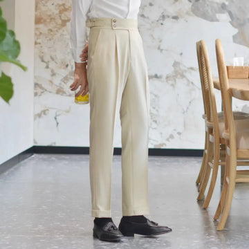 Aidase Wide Leg Business Social Tailoring Man Suits Pants Fluid Draped Trousers for Men Vintage Summer 2024 Thin Casual Cheap Up New In